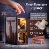 CUTEBEE DIY Oyuncak Ev Kitaplığı - Sakura Ağacının Altında Rose Detective Agency