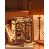 CUTEBEE DIY Ahşap Minyatür Ev Seti Kitaplık Memories Music Bookshop