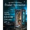 CUTEBEE DIY Ahşap Minyatür Ev Seti Kitaplık The Gate of Wonderland