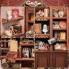 CUTEBEE Toz Kapaklı DIY Kitaplık Seti - Büyükbabanın Antika Dükkanı Drama Bookshop