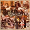 CUTEBEE Toz Kapaklı DIY Kitaplık Seti - Büyükbabanın Antika Dükkanı Grandpas Antique Shop