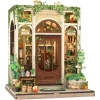 CUTEBEE Toz Kapaklı DIY Kitaplık Seti - Büyükbabanın Antika Dükkanı Green Life Bookshop