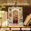 CUTEBEE Toz Kapaklı DIY Kitaplık Seti - Büyükbabanın Antika Dükkanı Green Life Bookshop