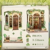 CUTEBEE Toz Kapaklı DIY Kitaplık Seti - Büyükbabanın Antika Dükkanı Green Life Bookshop