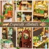 CUTEBEE Toz Kapaklı DIY Kitaplık Seti - Büyükbabanın Antika Dükkanı Green Life Bookshop