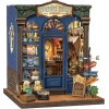 CUTEBEE Toz Kapaklı DIY Kitaplık Seti - Büyükbabanın Antika Dükkanı Journey Trace Bookshop