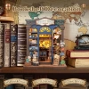 CUTEBEE Toz Kapaklı DIY Kitaplık Seti - Büyükbabanın Antika Dükkanı Journey Trace Bookshop