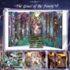 CUTEBEE Toz Kapaklı DIY Kitaplık Seti - Büyükbabanın Antika Dükkanı The Grace of the Forest