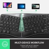 DeLUX Kablosuz Ergonomik Klavye Fare Kombinasyonu