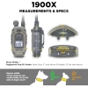Dogtra 1900X 2 Köpek için Uzaktan Kumandalı E-Collar - 3/4 Mil, 16+ Kg Köpekler