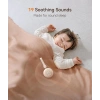 Dreamegg Taşınabilir Ses Makinesi - 19 Yatıştırıcı Ses ve Bebek Odası Işığı - Beyaz
