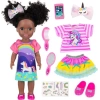 Ecore Fun Doll Kız Oyuncak Bebek Giysileri ve Aksesuarları Seti