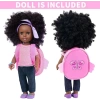 Ecore Fun Doll Kız Oyuncak Bebek Giysileri ve Aksesuarları Seti Pink- 14.5 Inch Balck Doll