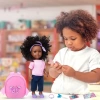 Ecore Fun Doll Kız Oyuncak Bebek Giysileri ve Aksesuarları Seti Pink- 14.5 Inch Balck Doll