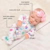 Ecore Fun Yenidoğan Kız Bebek Oyuncak Bebek ve Kıyafet Seti 10 inch