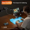 Elikliv EM3K-3D Max 3D Dijital Mikroskop Manyetik Çift Lens, 3K HDMI, 10.1 Esnek Kol