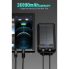 Feeke Solar Güneş Enerjili Powerbank  Black