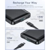 Feeke Taşınabilir Şarj Cihazı 15000mAh Çift USB Power Bank