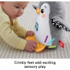 Fisher-Price Peluş Bebek Oyuncak Kapaklı ve Sallanan Penguen