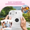 Fujifilm Instax Mini 12 Anlık Fotoğraf Makinesi/Minimate Özel Kılıf/10 Sayfa - Beyaz Clay White