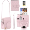 Fujifilm Instax Mini 12 Anlık Fotoğraf Makinesi/Minimate Özel Kılıf/10 Sayfa - Pembe Blossom Pink