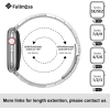 Fullmosa No Tools Needed Compatible Apple Watch Kordonları Gümüş 38mm 40mm 41mm
