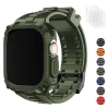 Fullmosa Saat Kordonları Sağlam iWatch Kordon Silikonu Asker Yeşil