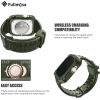 Fullmosa Saat Kordonları Sağlam iWatch Kordon Silikonu Asker Yeşil