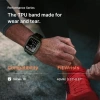Fullmosa Saat Kordonları Sağlam iWatch Kordon Silikonu Asker Yeşil 46mm Series 10