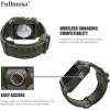 Fullmosa Saat Kordonları Sağlam iWatch Kordon Silikonu Asker Yeşil