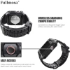 Fullmosa Saat Kordonları Sağlam iWatch Kordon Silikonu Black