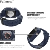 Fullmosa Saat Kordonları Sağlam iWatch Kordon Silikonu Mavi