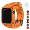 Fullmosa Saat Kordonları Sağlam iWatch Kordon Silikonu Turuncu