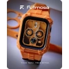 Fullmosa Saat Kordonları Sağlam iWatch Kordon Silikonu Turuncu