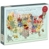 Galison Kelebek Görünümlü Dünya Haritası Puzzle