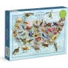 Galison Kelebek Görünümlü Dünya Haritası Puzzle