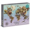 Galison Kelebek Görünümlü Dünya Haritası Puzzle