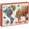 Galison Kelebek Görünümlü Dünya Haritası Puzzle
