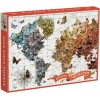 Galison Kelebek Görünümlü Dünya Haritası Puzzle