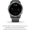 Garmin Vivoactive 4 Akıllı Saat Silver with Gray Band 45mm Smartwatch