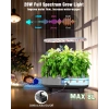 Growell Hidroponik Yetiştirme Sistemi Kiti, 16 Kapsül 28W Tam Spektrumlu LED - Gri