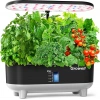 Growell Hidroponik Yetiştirme Sistemi Kiti, 16 Kapsül 28W Tam Spektrumlu LED - Siyah