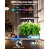 Growell Hidroponik Yetiştirme Sistemi Kiti, 16 Kapsül 28W Tam Spektrumlu LED - Siyah