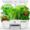 Growell Hidroponik Yetiştirme Sistemi Kiti, 17 Kapsül 28W Tam Spektrumlu LED - Beyaz