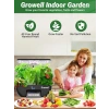 Growell Hidroponik Yetiştirme Sistemi Kiti, 17 Kapsül 28W Tam Spektrumlu LED - Siyah/Gri