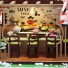 GuDoQi 1:24 Ölçekli DIY Minyatür Dollhouse Seti Japon Mağaza