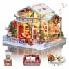 GuDoQi 1:24 Ölçekli DIY Minyatür Dollhouse Kiti