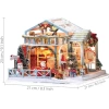 GuDoQi 1:24 Ölçekli DIY Minyatür Dollhouse Kiti