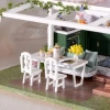GuDoQi 1:24 Ölçekli DIY Minyatür Müzikli Oyuncak Ev Seti