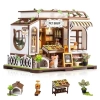 GuDoQi 1:24 Ölçekli DIY Minyatür Oyuncak Ev Seti Mobilyalı